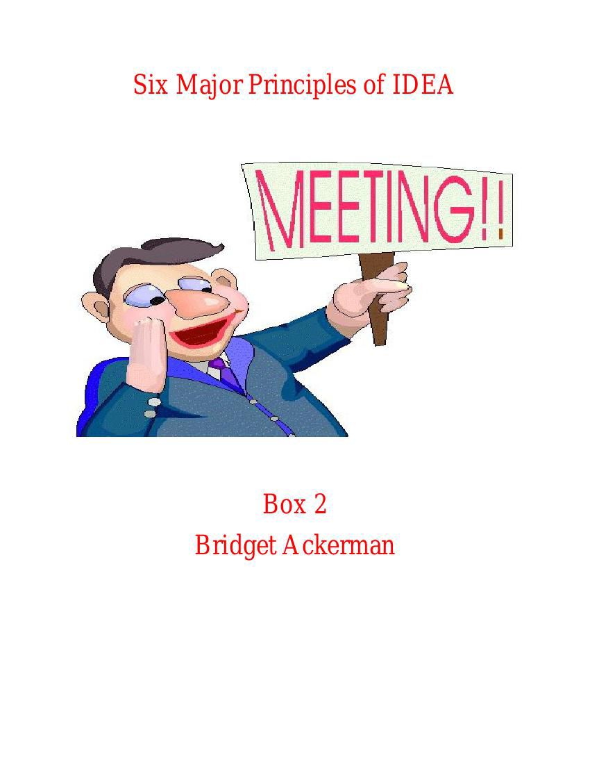 Six Major Principles of IDEA by bridgetackerman - Flipsnack