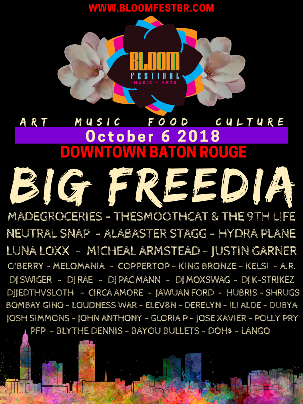 bloom festival 2023 uq Big Freedia will headline the second annual Bloom Music & Arts Festival Oct. 6