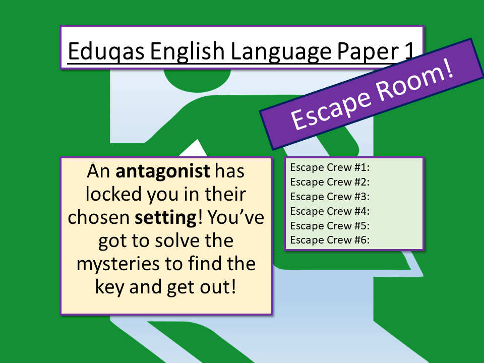 Eduqas English Language P1 Escape Room Teaching Resources