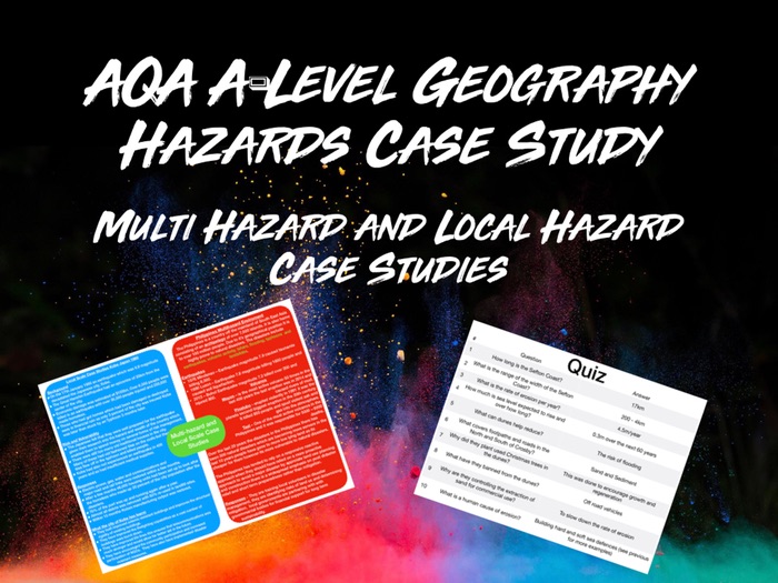 AQA ALevel Geography Hazards MultiHazards and Local Scale Case
