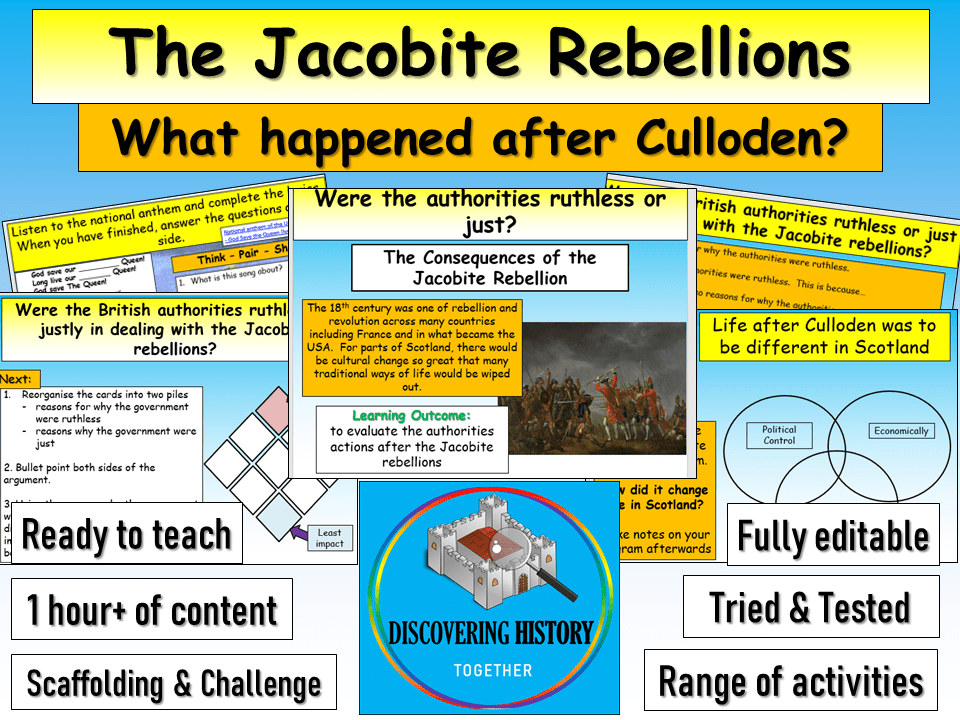Jacobite Culloden Consequences Teaching Resources
