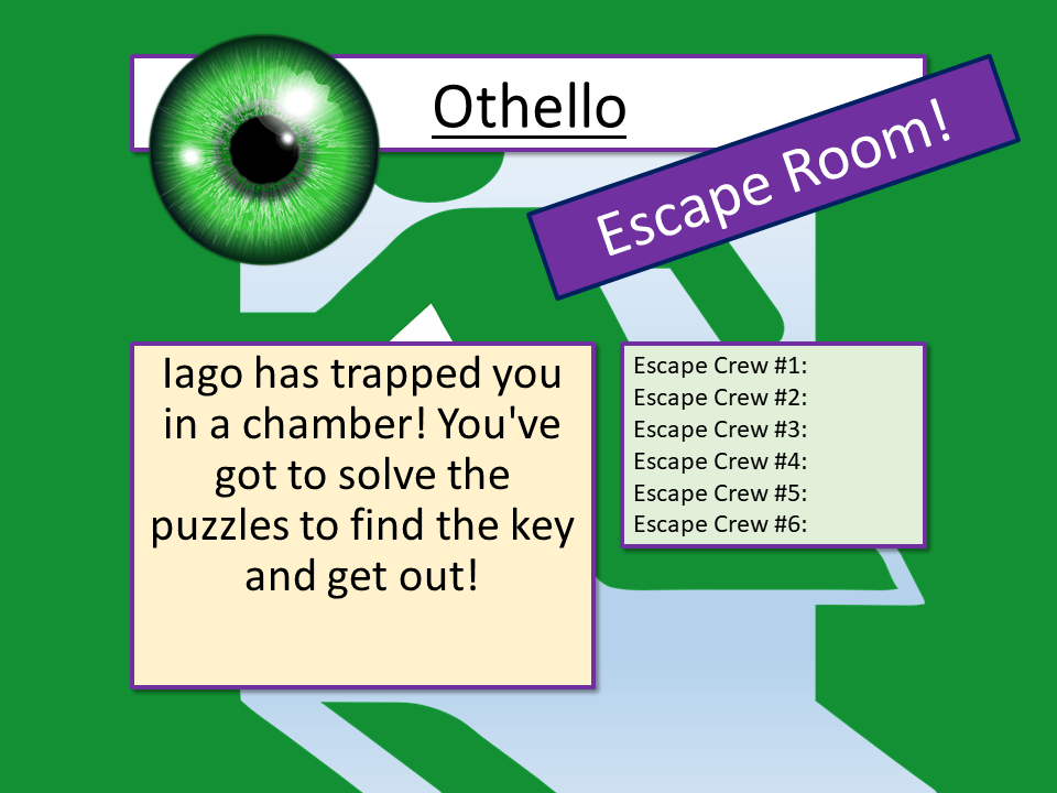 Othello Escape Room Teaching Resources
