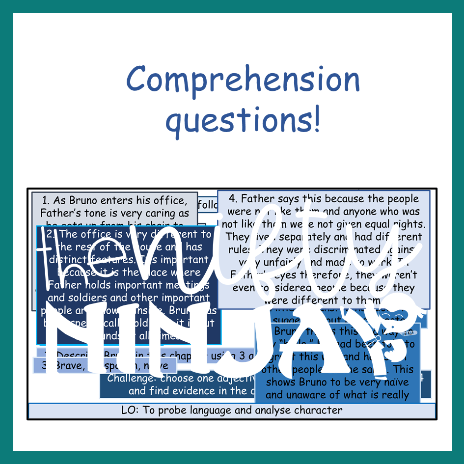 The Boy in the Striped Pyjamas Chapter 5 Activities Teaching Resources