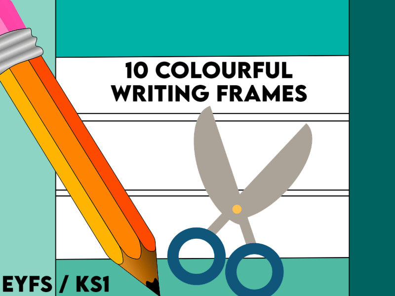 10 Colourful Writing Frames EYFS and KS1 Teaching Resources