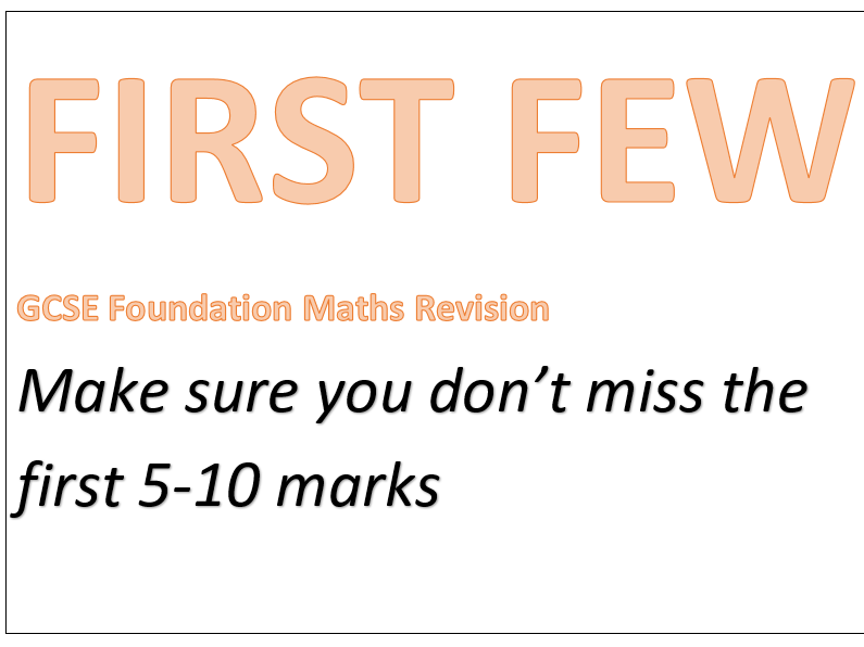 Basic Practice Qs GCSE Maths Foundation Questions (pg 1) Teaching