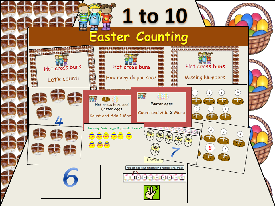 Easter Counting to 10 Presentation, Activities