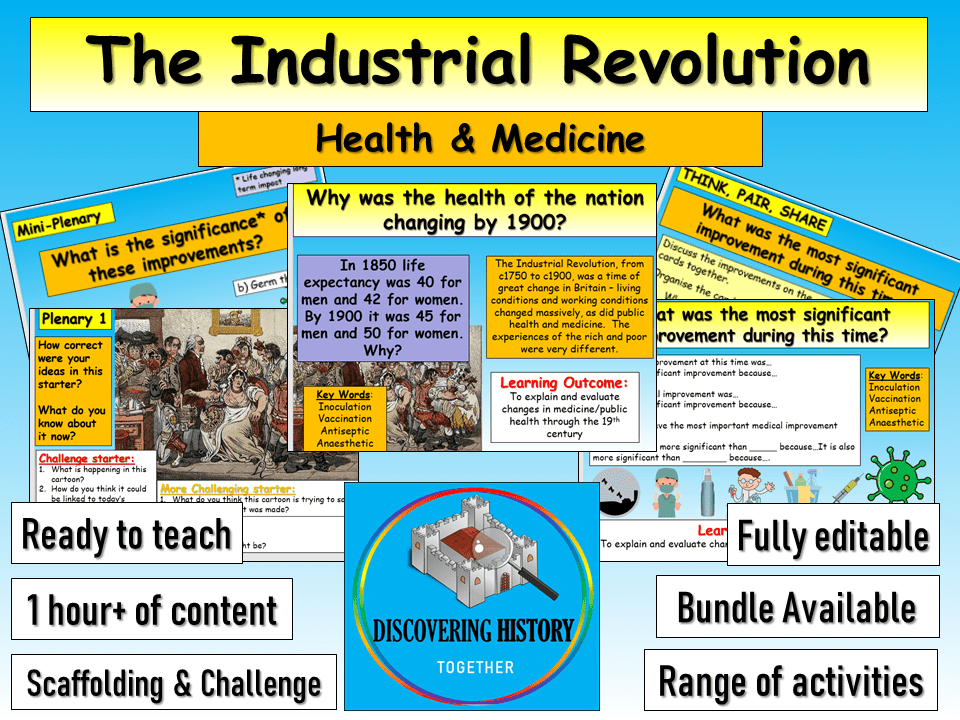Industrial Revolution Medicine Health Teaching Resources