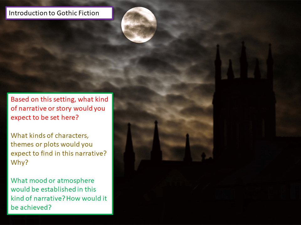 Gothic Fiction Introduction Teaching Resources