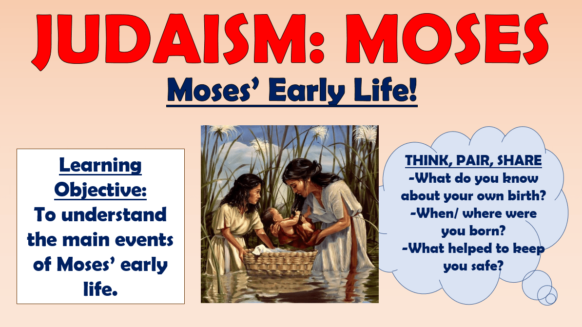 Judaism Moses' Early Life Lesson! Teaching Resources