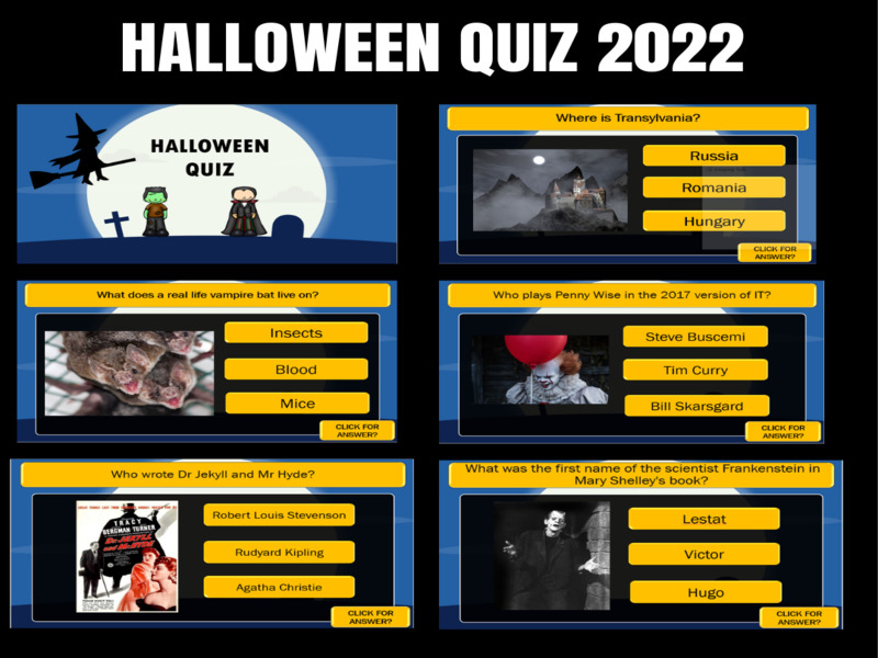 Halloween Quiz Teaching Resources