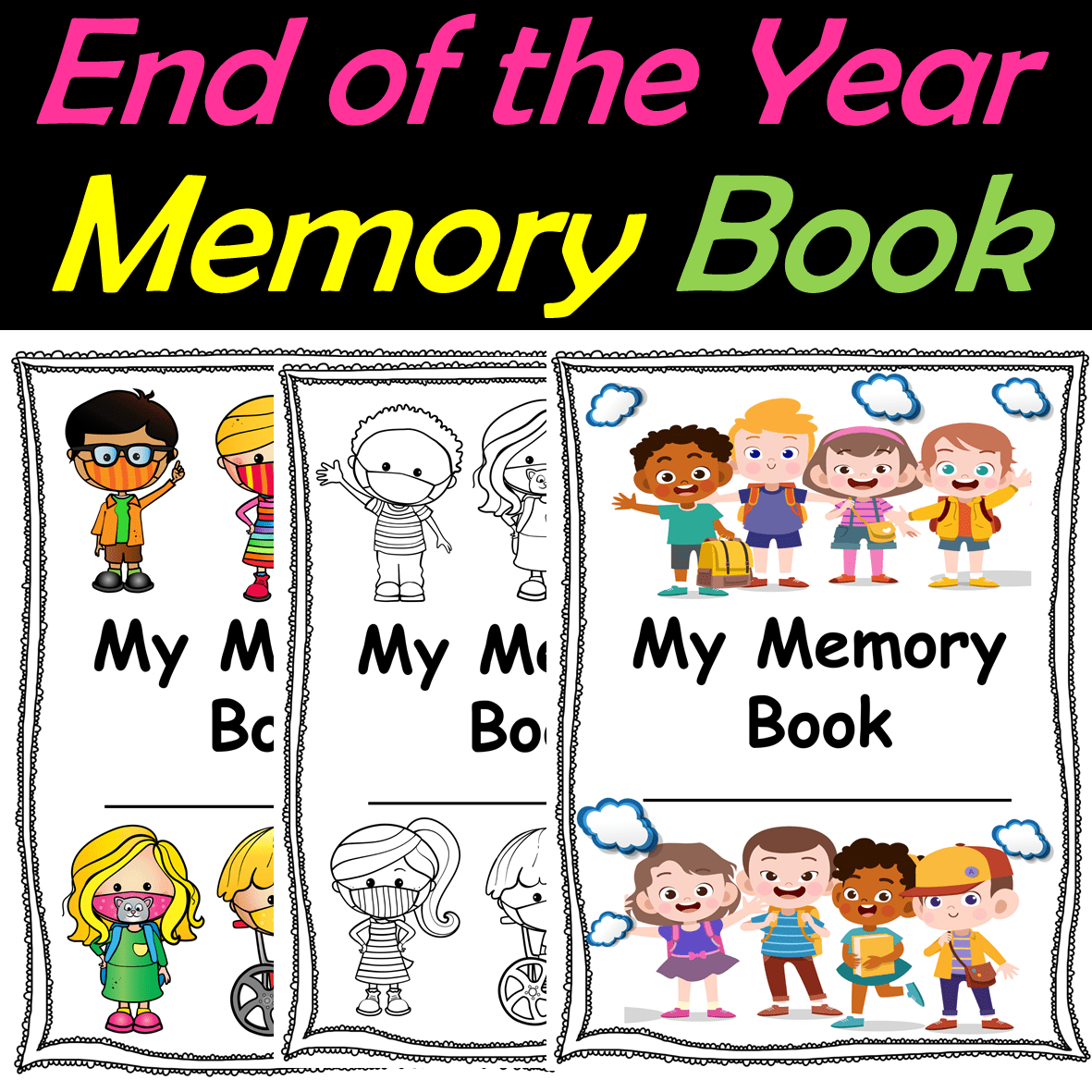 End of the Year Memory Book for Preschool, PreK, and Kindergarten