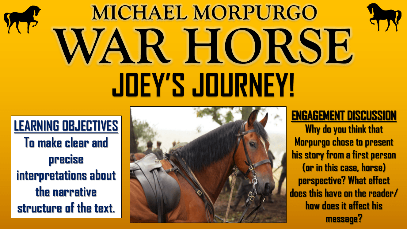 War Horse Joey's Journey! Teaching Resources