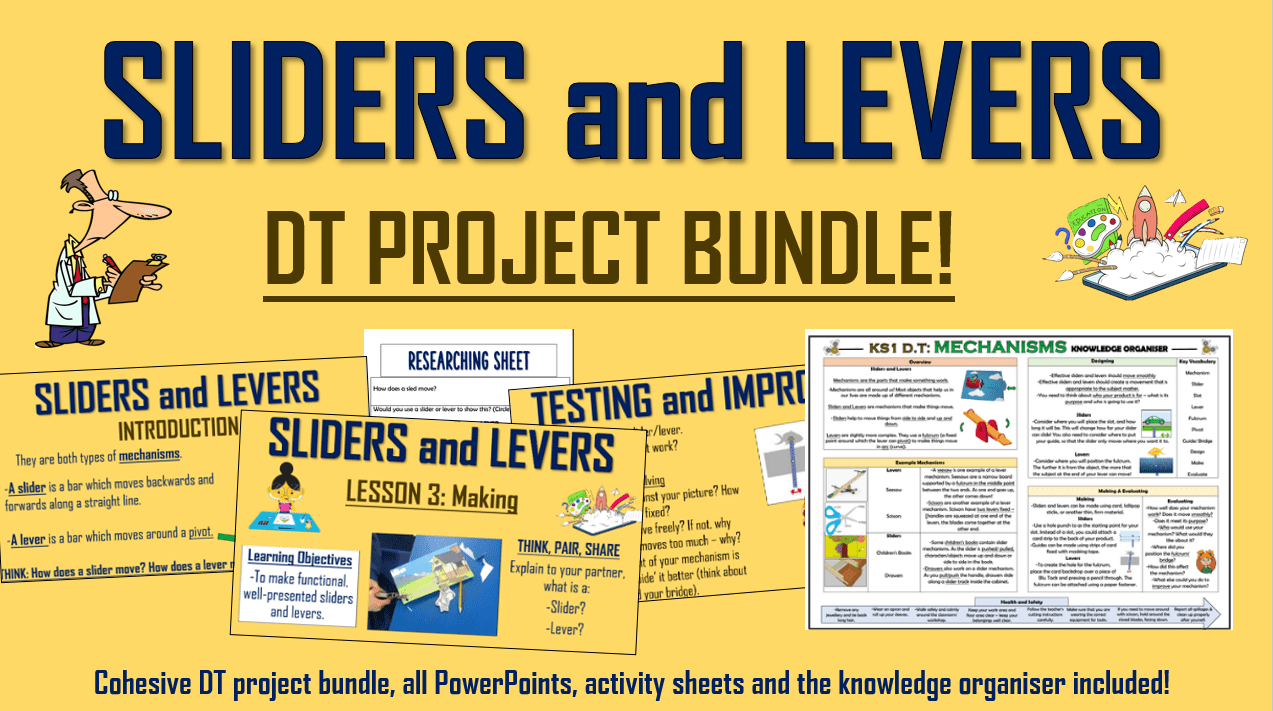 DT Mechanisms KS1 Sliders and Levers Bundle! Teaching Resources