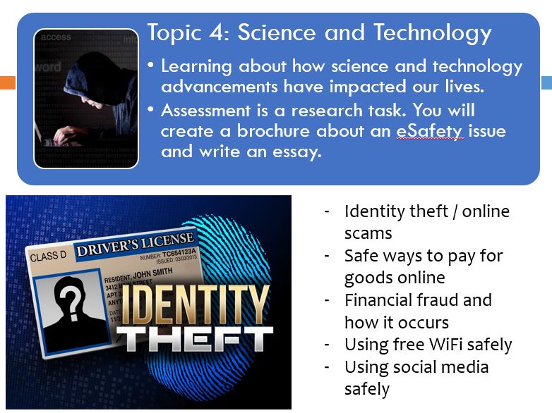 Social and Community Studies Science and Technology (eSafety) unit