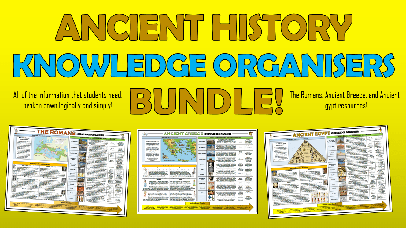 Ancient History Knowledge Organisers Bundle! Teaching Resources