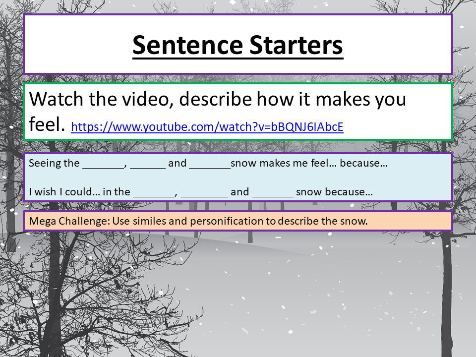 Descriptive / Creative Writing Teaching Resources