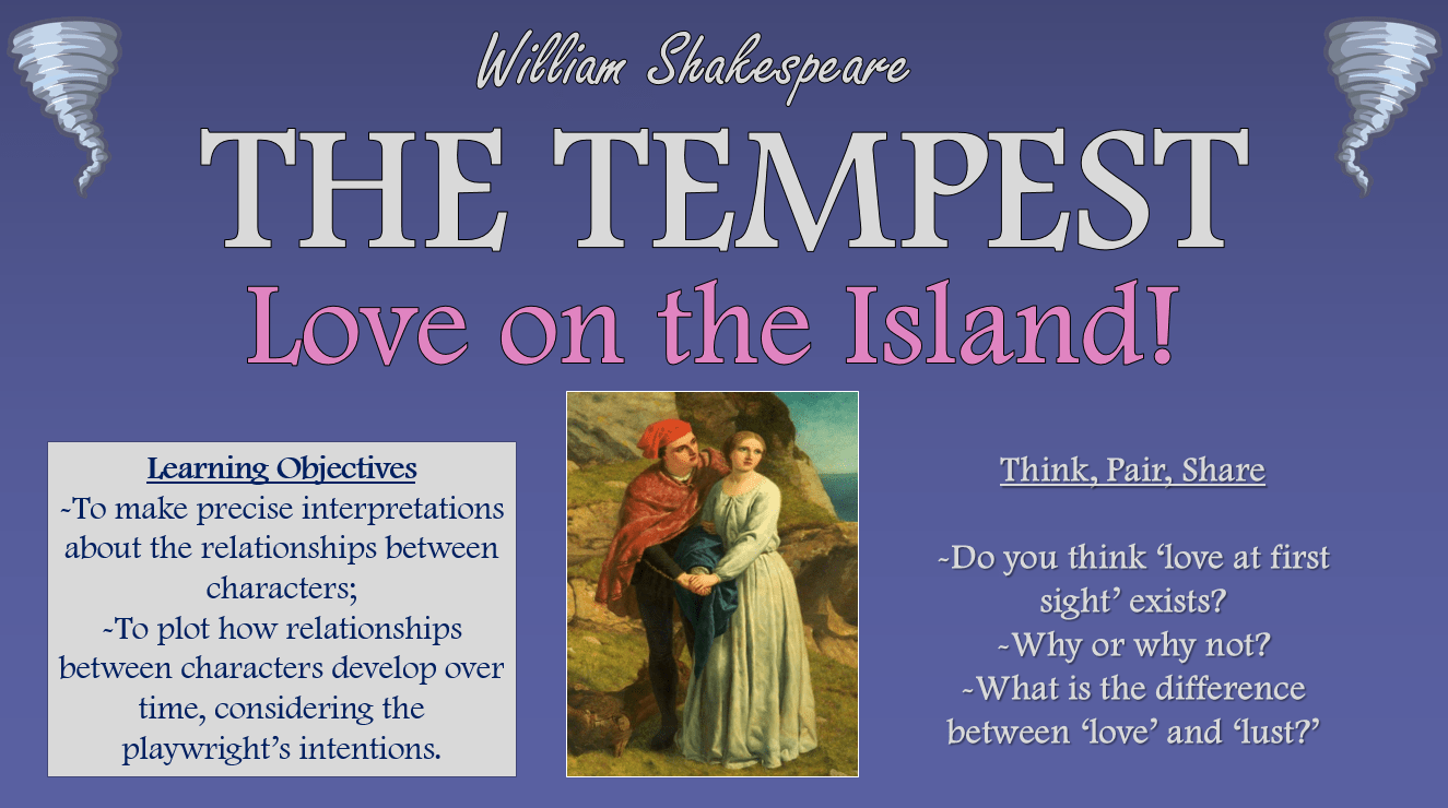 The Tempest Love on the Island! Teaching Resources