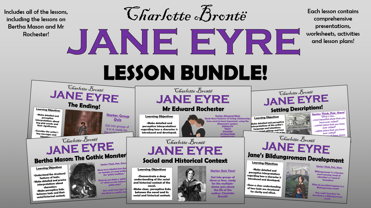 Jane Eyre Lesson Bundle! Teaching Resources