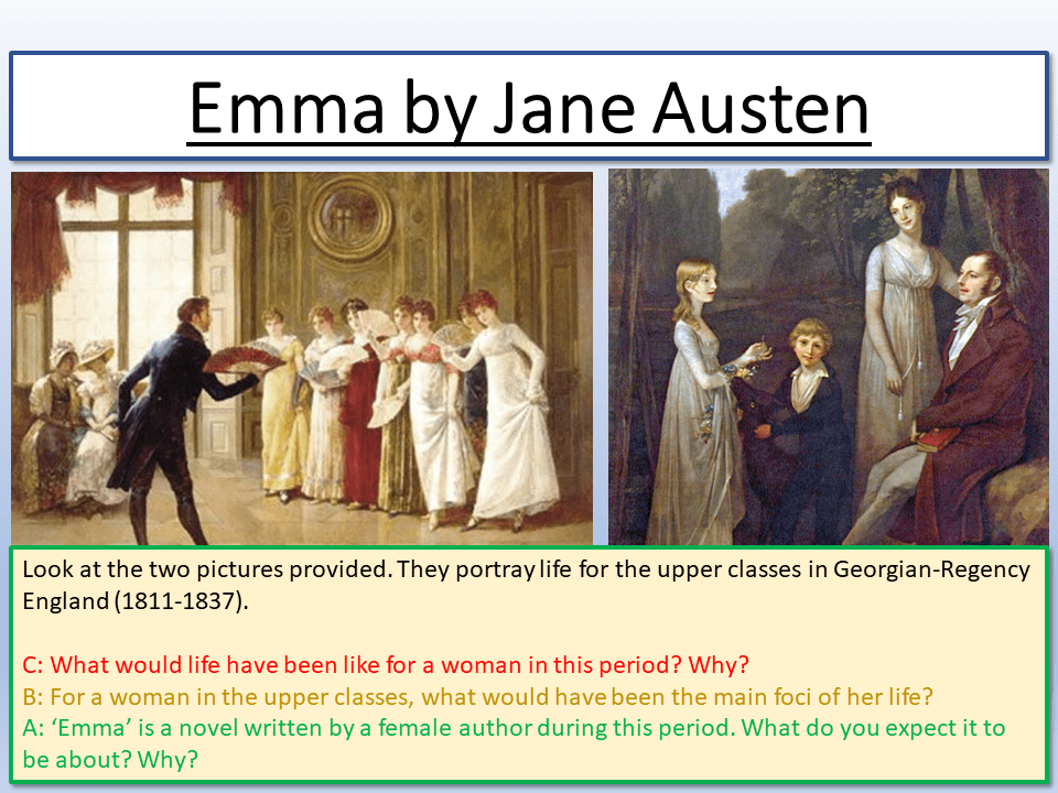 Emma Jane Austen Teaching Resources