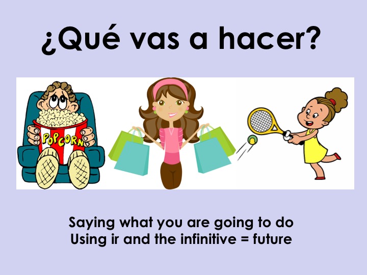 Si ya no hay mañana si te quedas sola. Web vas a hacer lo que te diga porque soy tu padre.you'll do what i say because i'm your father. KS3 Spanish 5. El tiempo libre ¿Qué vas a hacer? Teaching Resources