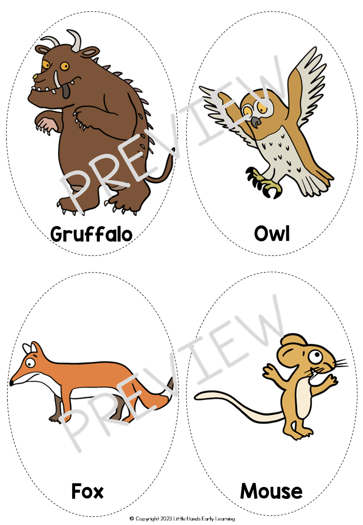 The Gruffalo Stick Puppets Teaching Resources