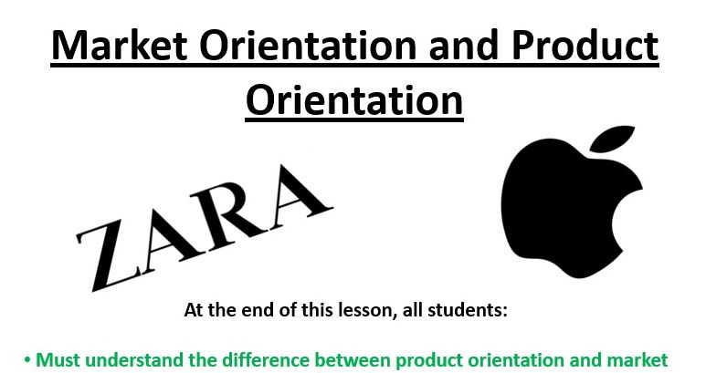 Market and product orientation Edexel A level Business Theme 1