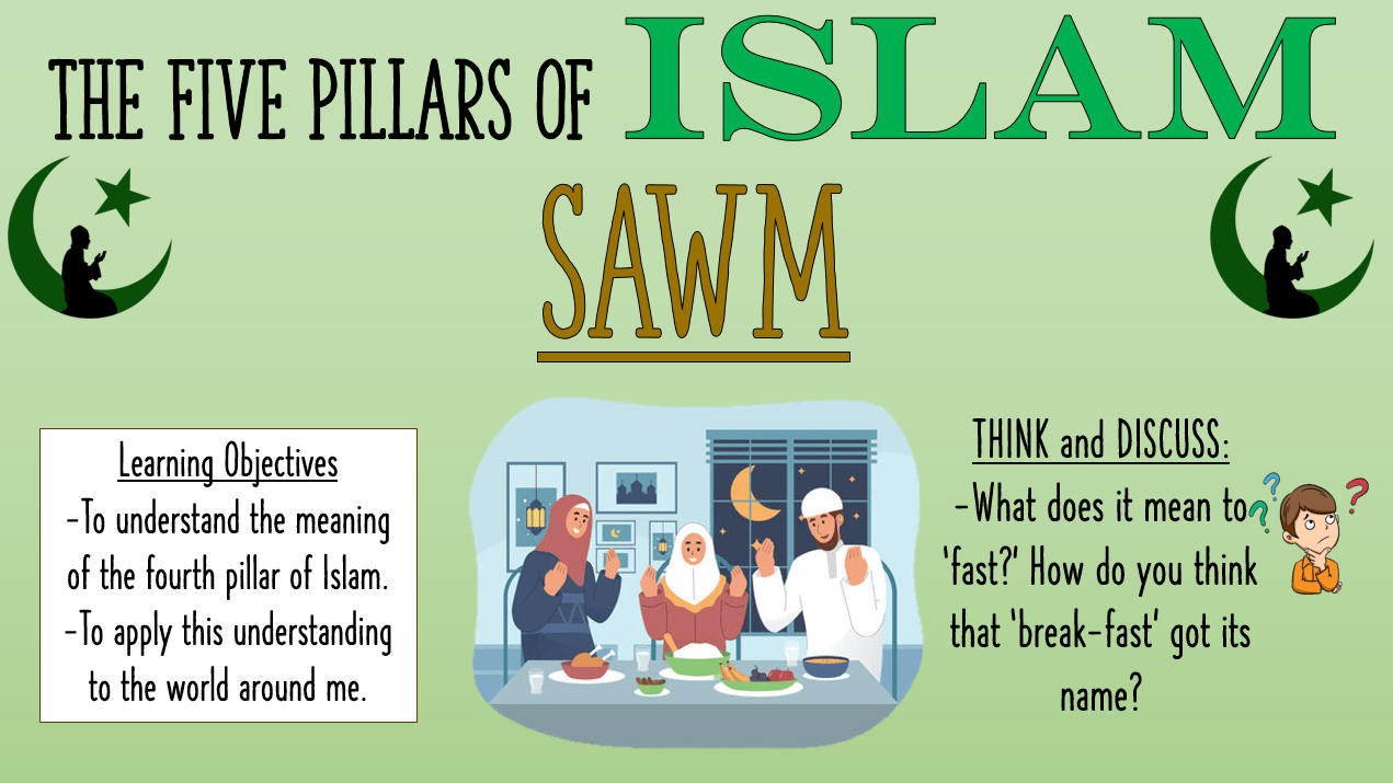 Sawm The Fourth Pillar of Islam! Teaching Resources