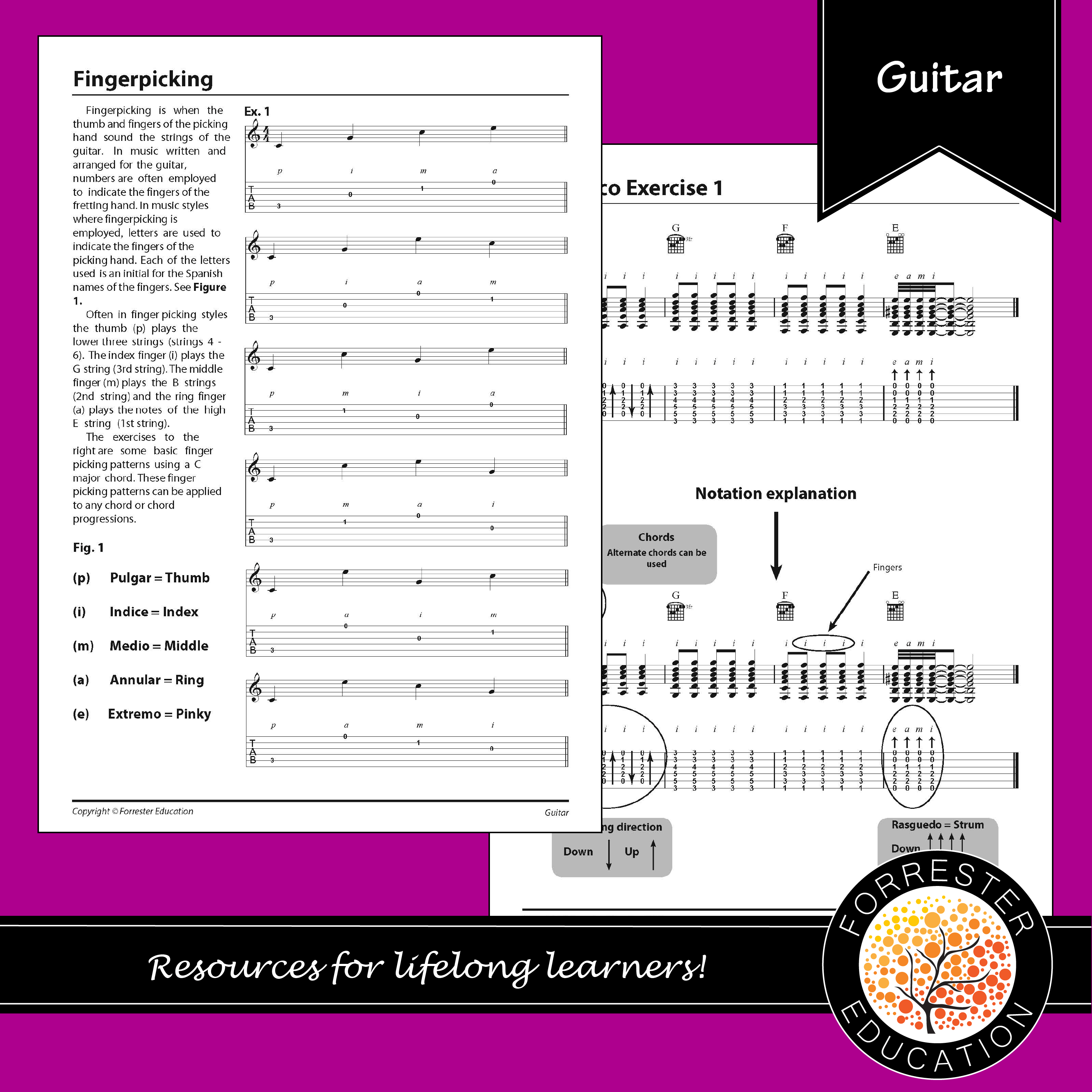 Introduction to Fingerpicking Teaching Resources