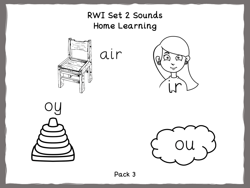 Read Write Inc Set 2 Home Learning Pack 3 Teaching Resources