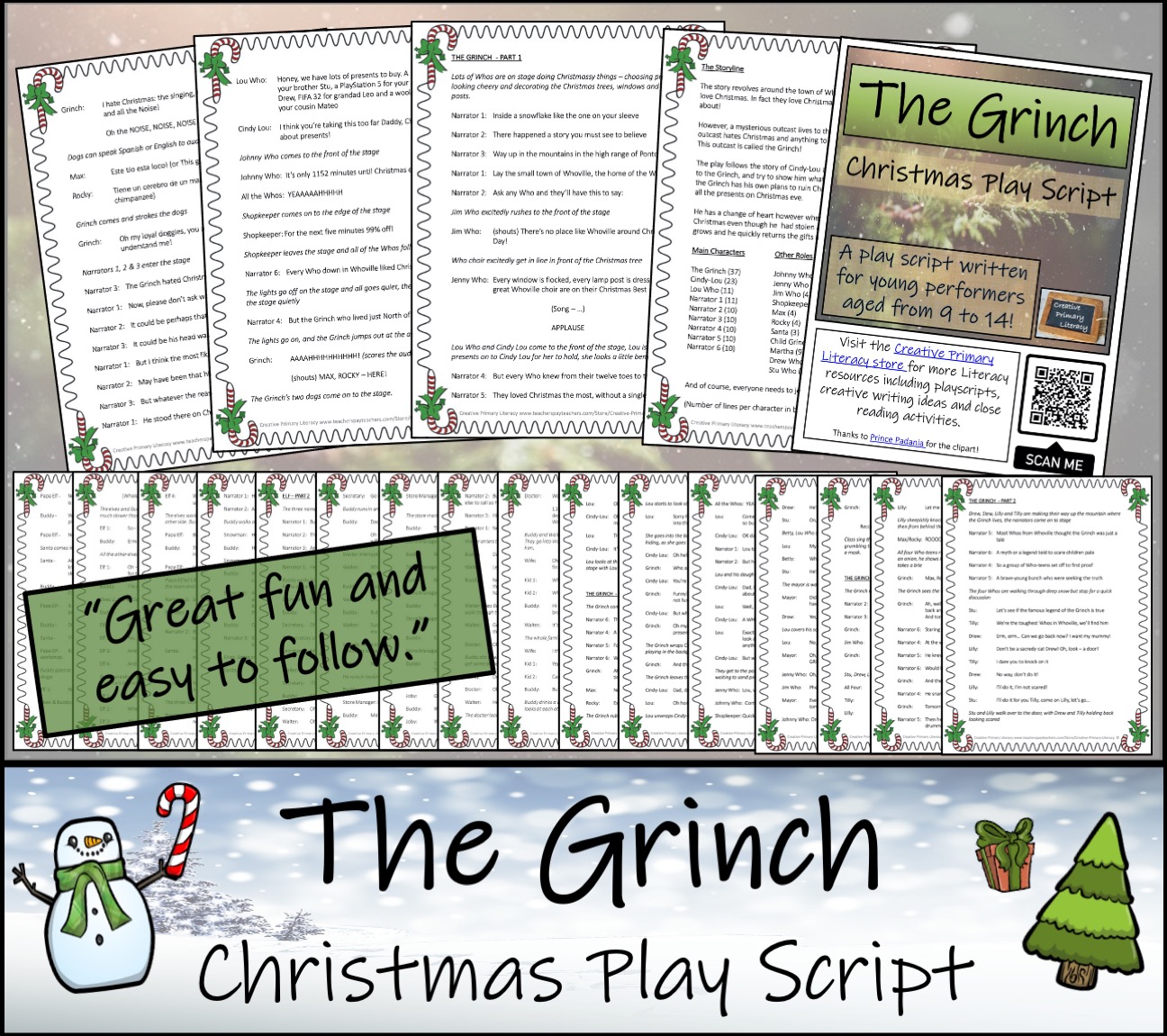 KS2 / KS3 Drama The Grinch Play Script (Christmas Play) Teaching Resources
