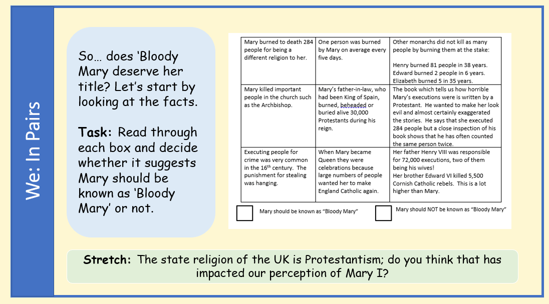 Does Bloody Mary deserve her nickname? Teaching Resources