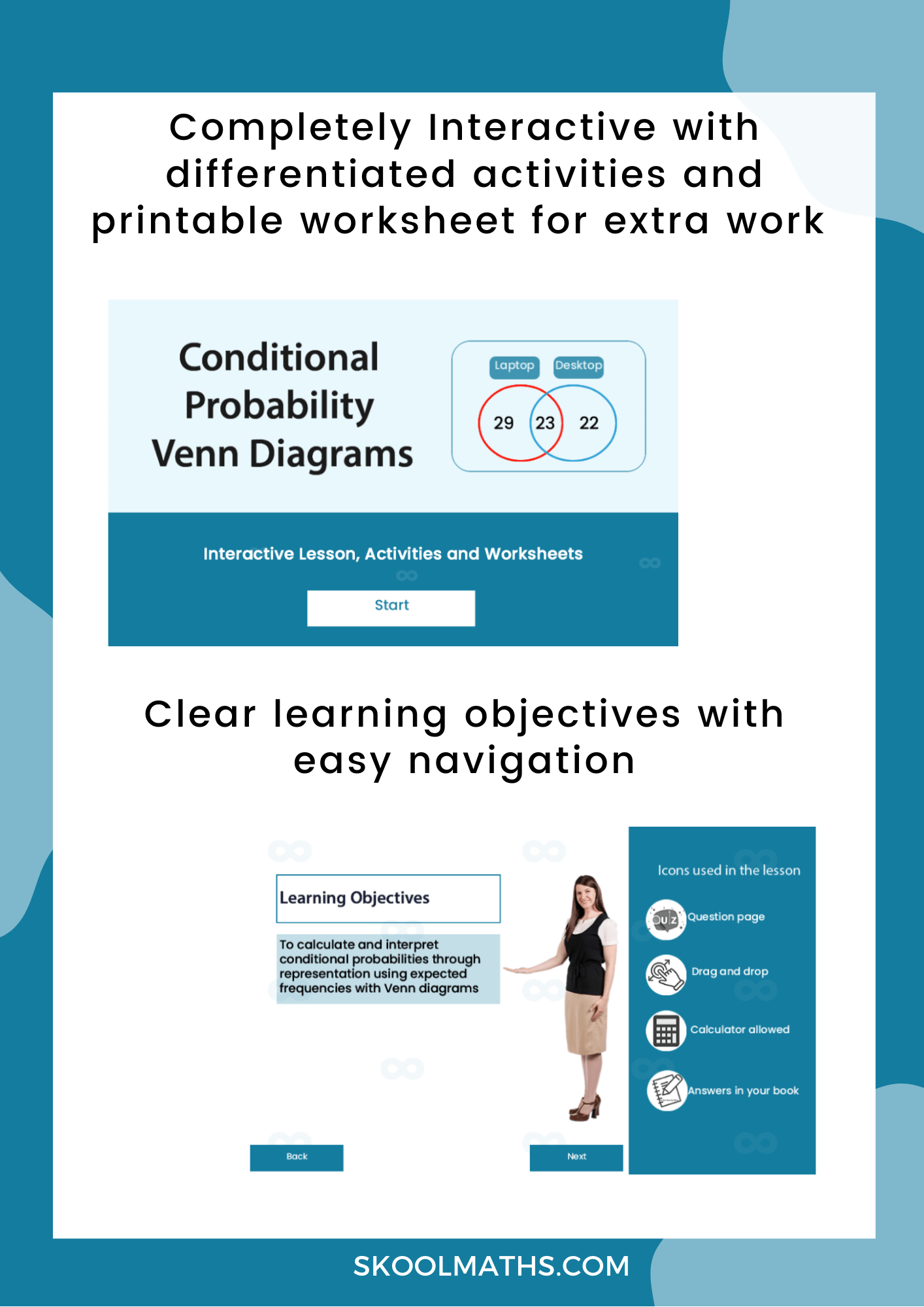 Conditional Probability - Venn Diagrams | Teaching Resources