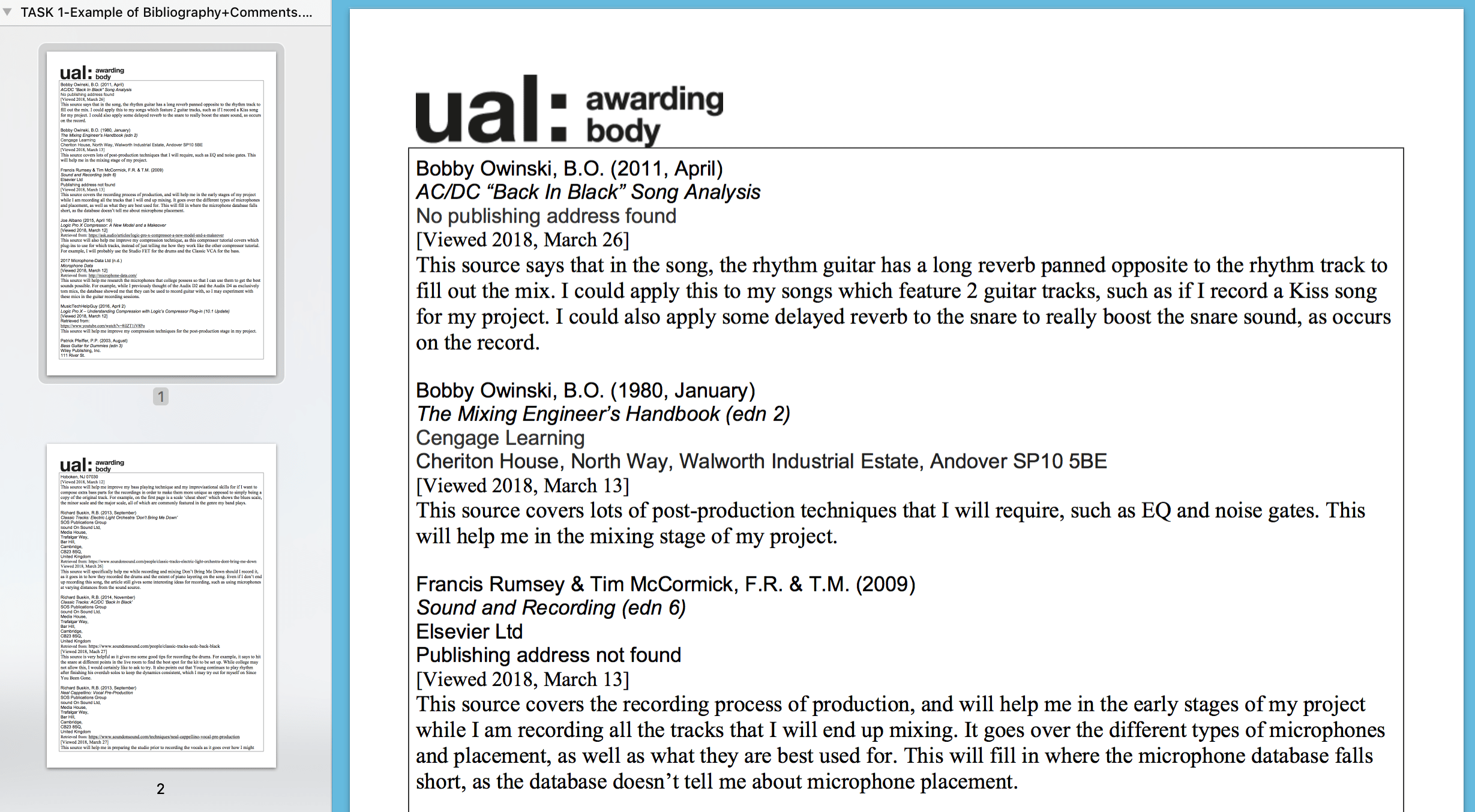 UALLevel 3Extended Diploma Unit 12 Proposal Extended Project in