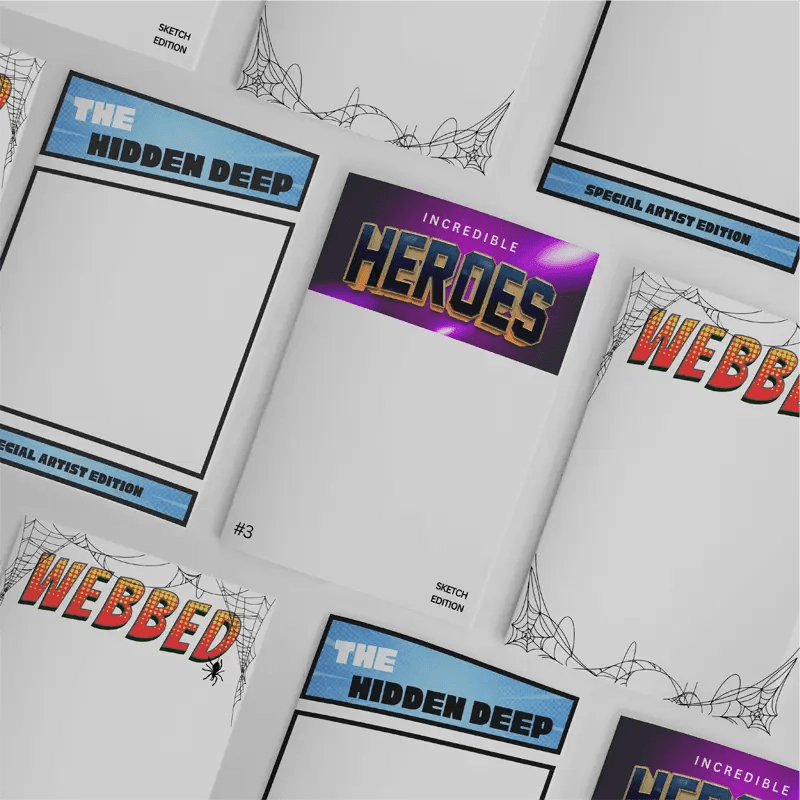 Comic Book Cover Prints Sketch Covers Mixam