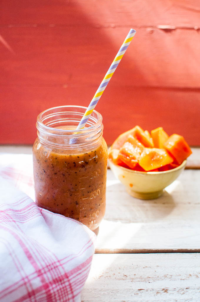 Papaya Seed Smoothie The Passionate Vegan