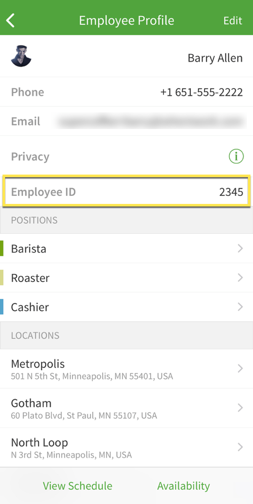 Where can I find my employee ID? When I Work Help Center