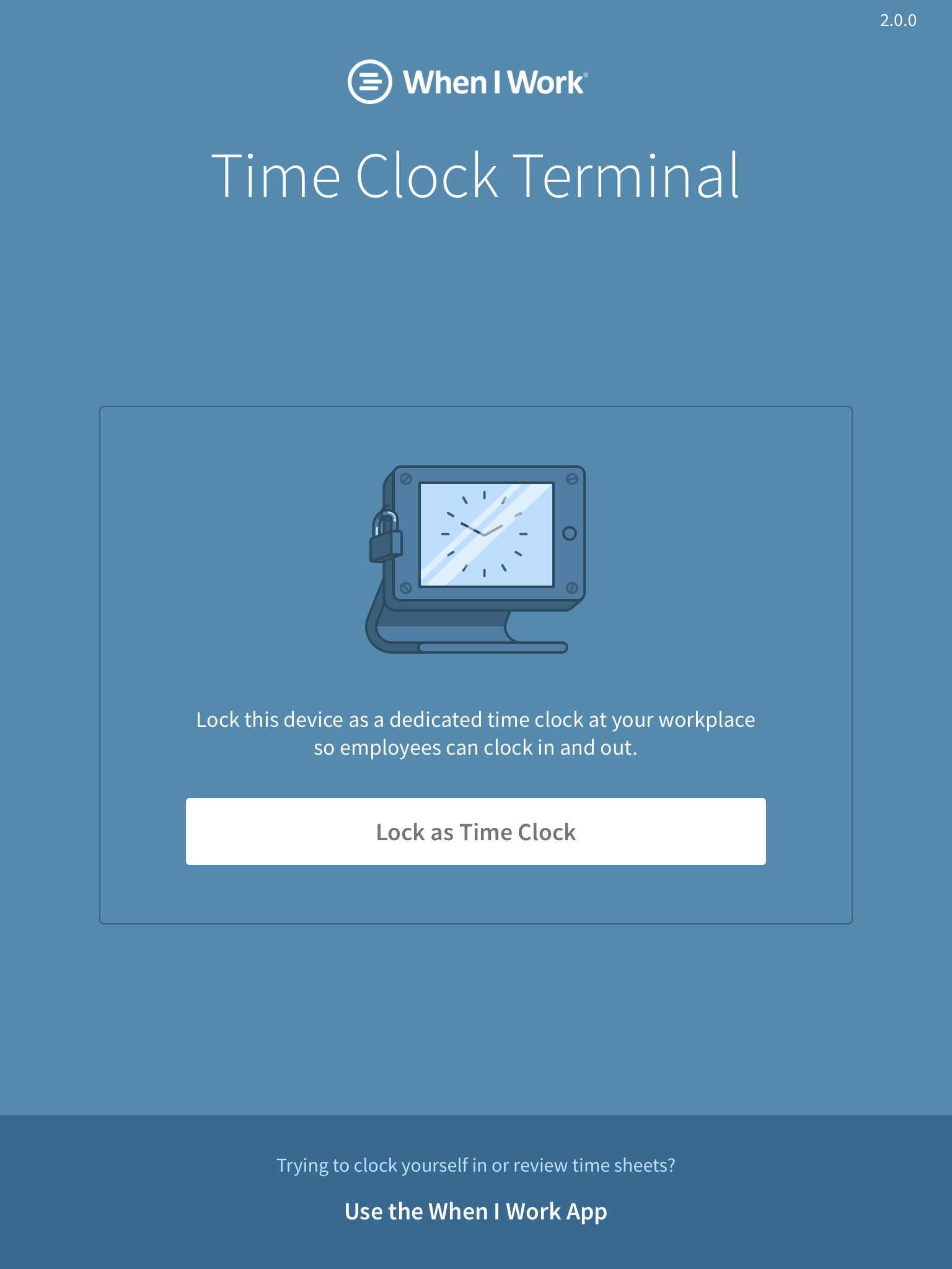 Setting Up a Time Clock Terminal When I Work Help Center