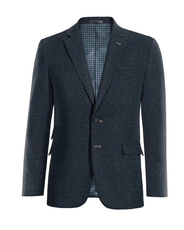 Blue Tweed Jacket with elbow patches