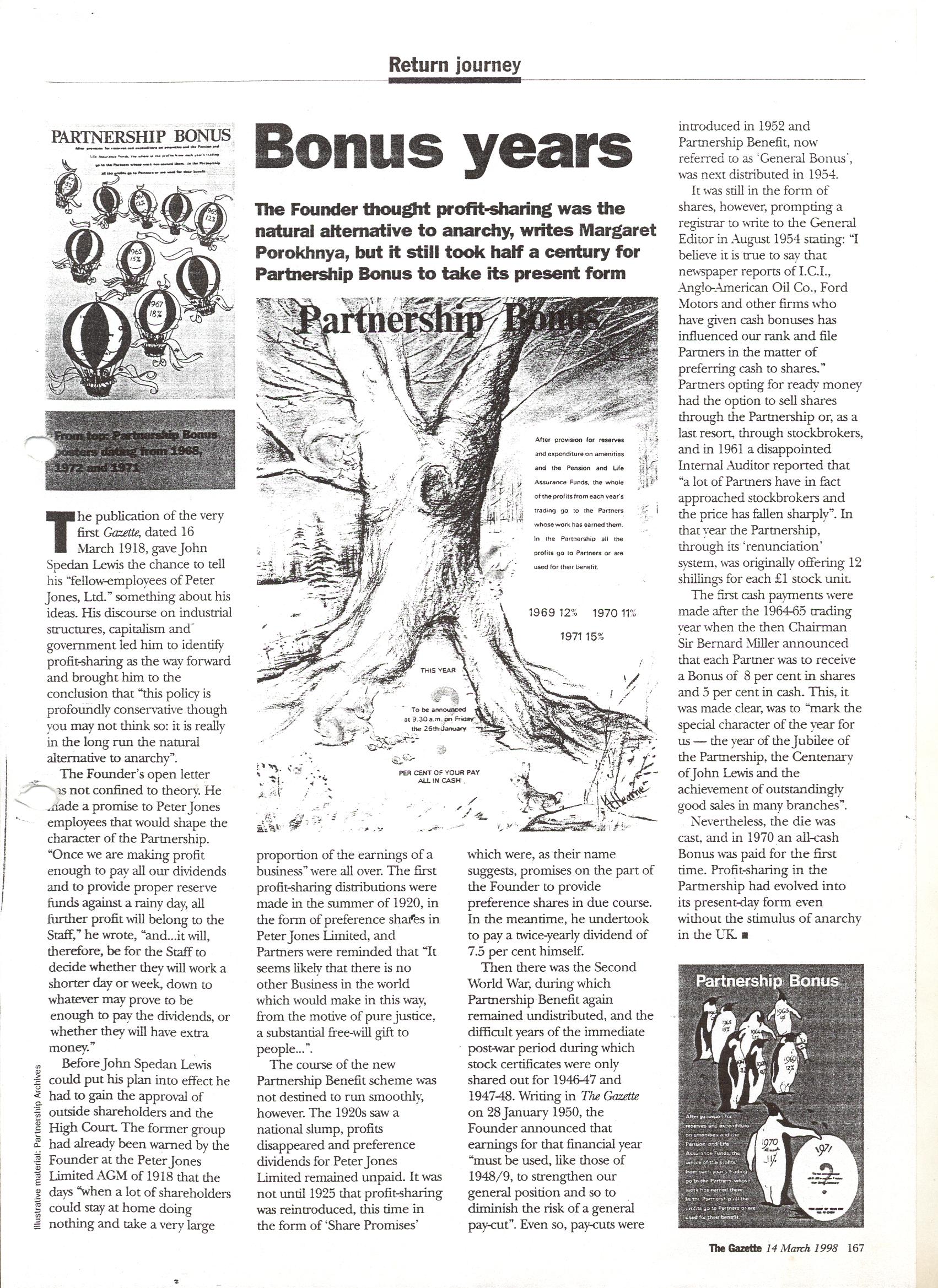 A short history of Partnership Benefit 19101948 John Lewis