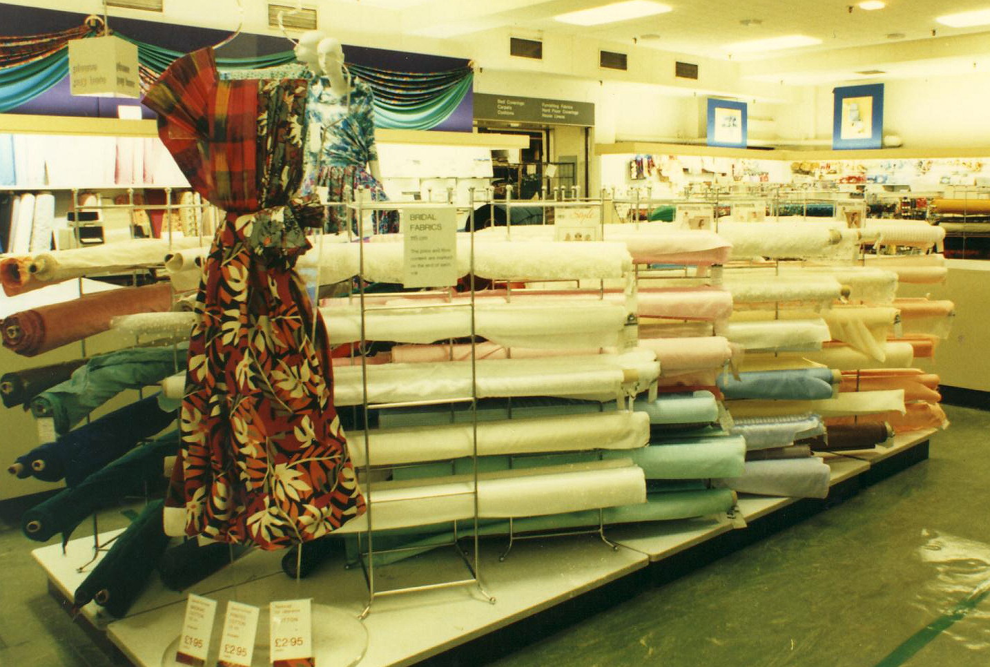 Dress fabrics department John Lewis Memory Store