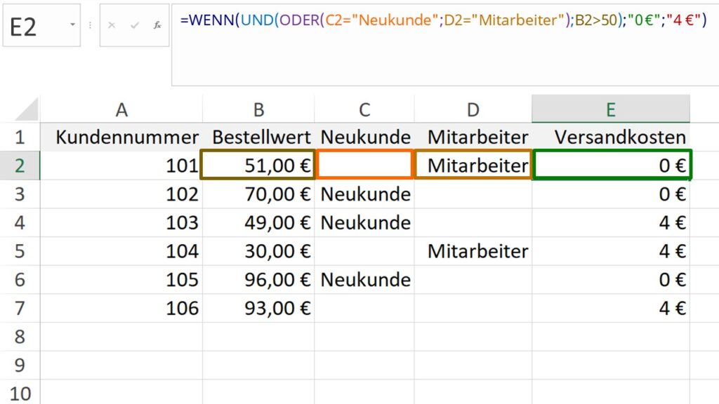 Excel WENN ODER Funktion einfach erklärt mit Video - Roberto Carmina Ti