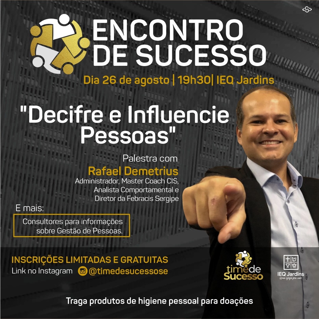 Encontro de Sucesso Decifre e influencie pessoas Sympla