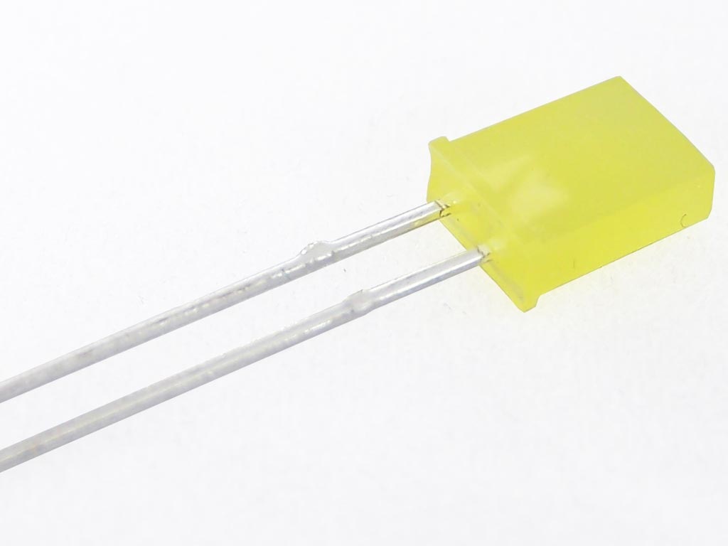 LED 2x5x7mm Rectangular Yellow, 0.35 Protostack, AVR