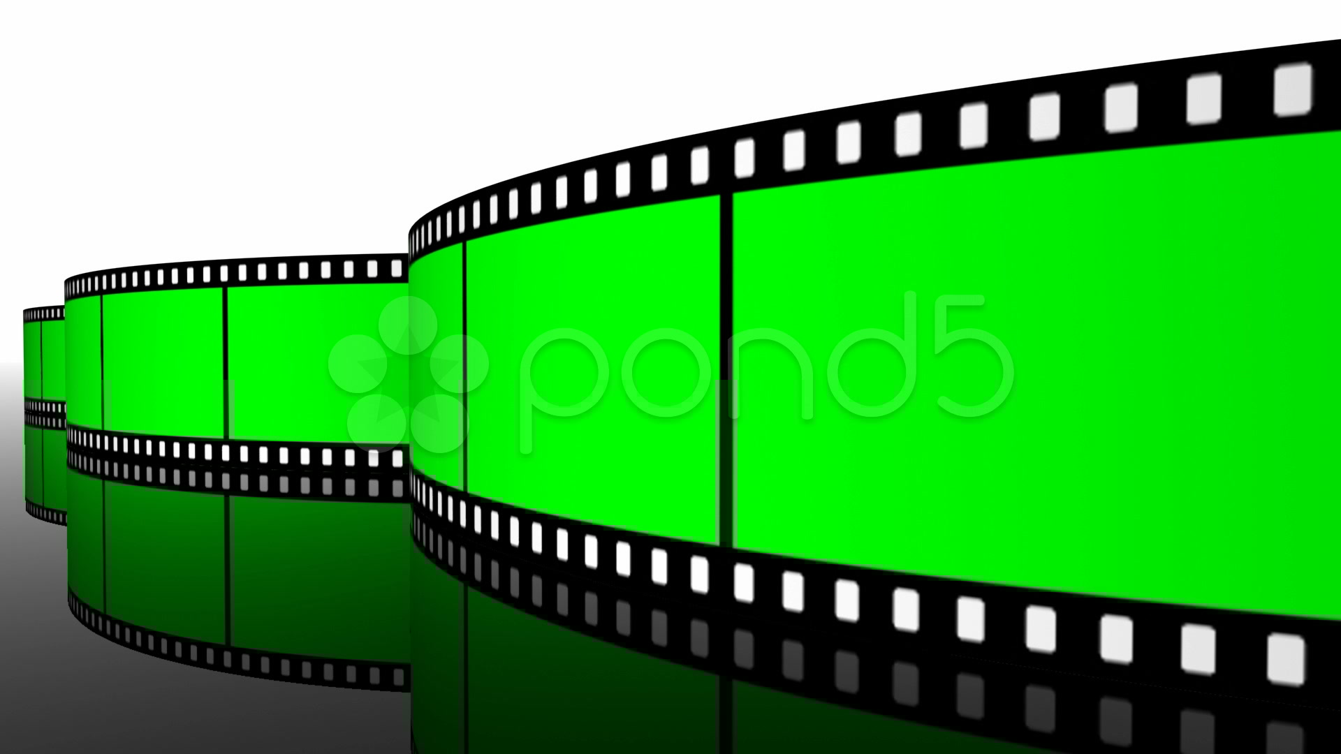 Green screen Film roll strip filmstrip reel cinema projection camera