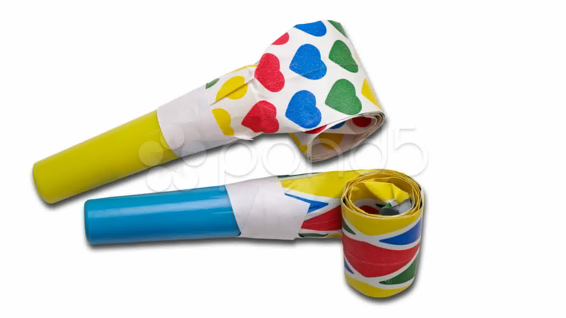 Noisemakers Party Blowers Stock Video 8922903 HD Stock Footage