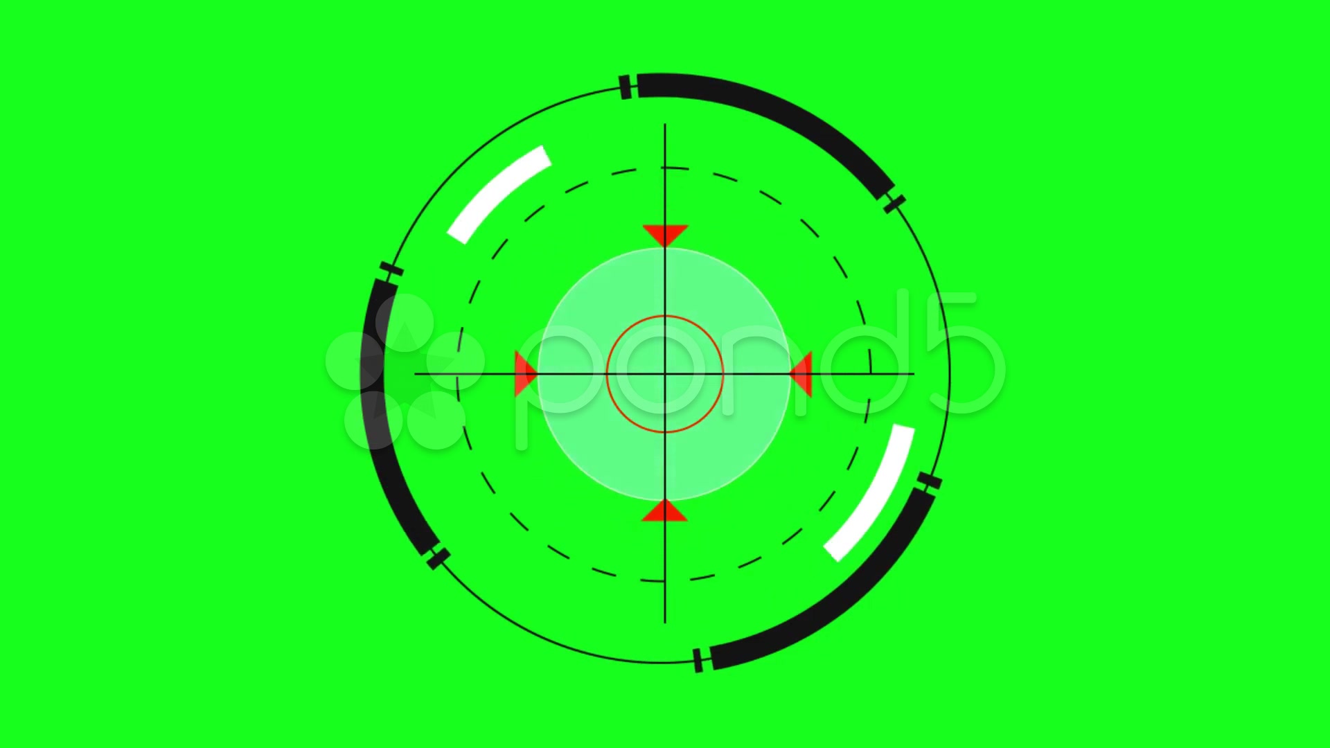 Lock On Target Green Screen Amimations Stock Video 34268769 HD