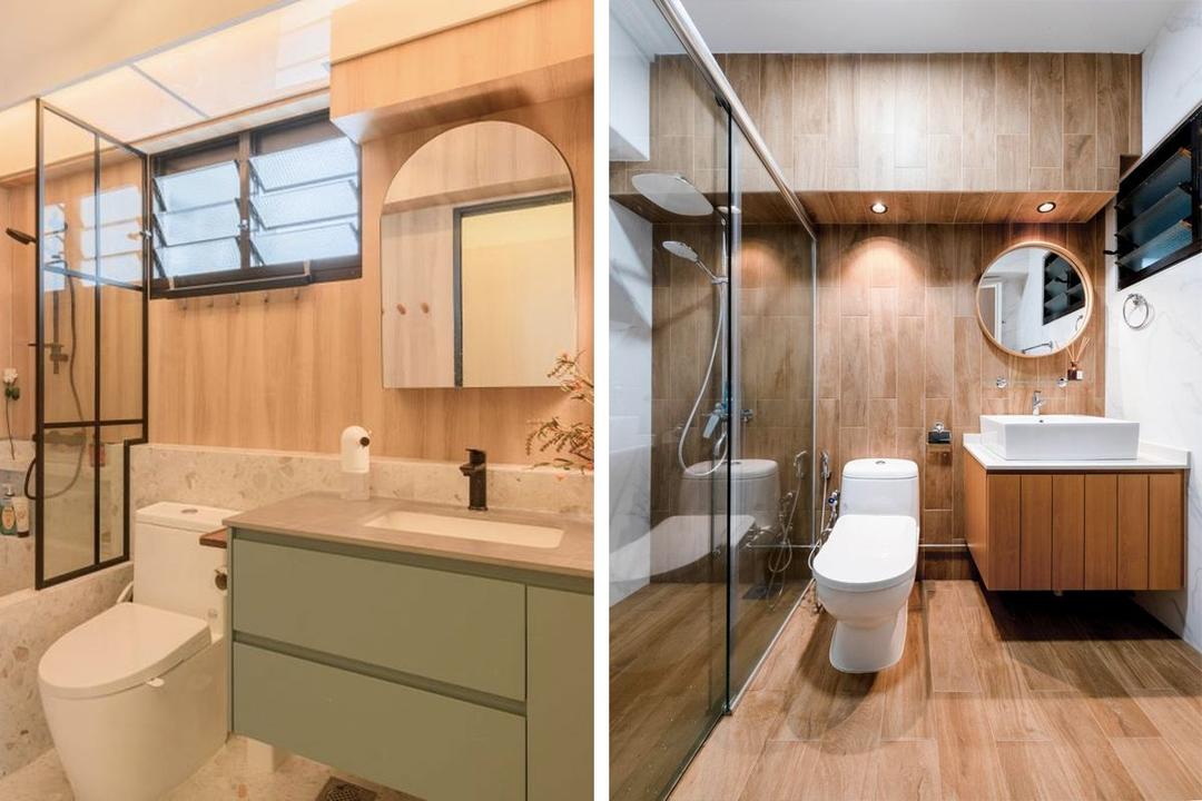 8 Nice WoodLook HDB Bathrooms That’ll Make You Want One Too Qanvast
