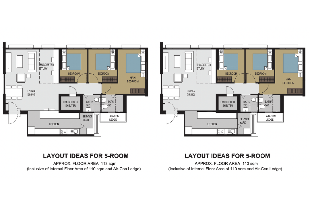 6 Layouts for Punggol Northshore Cove BTO Flats, Based on Examples IRL