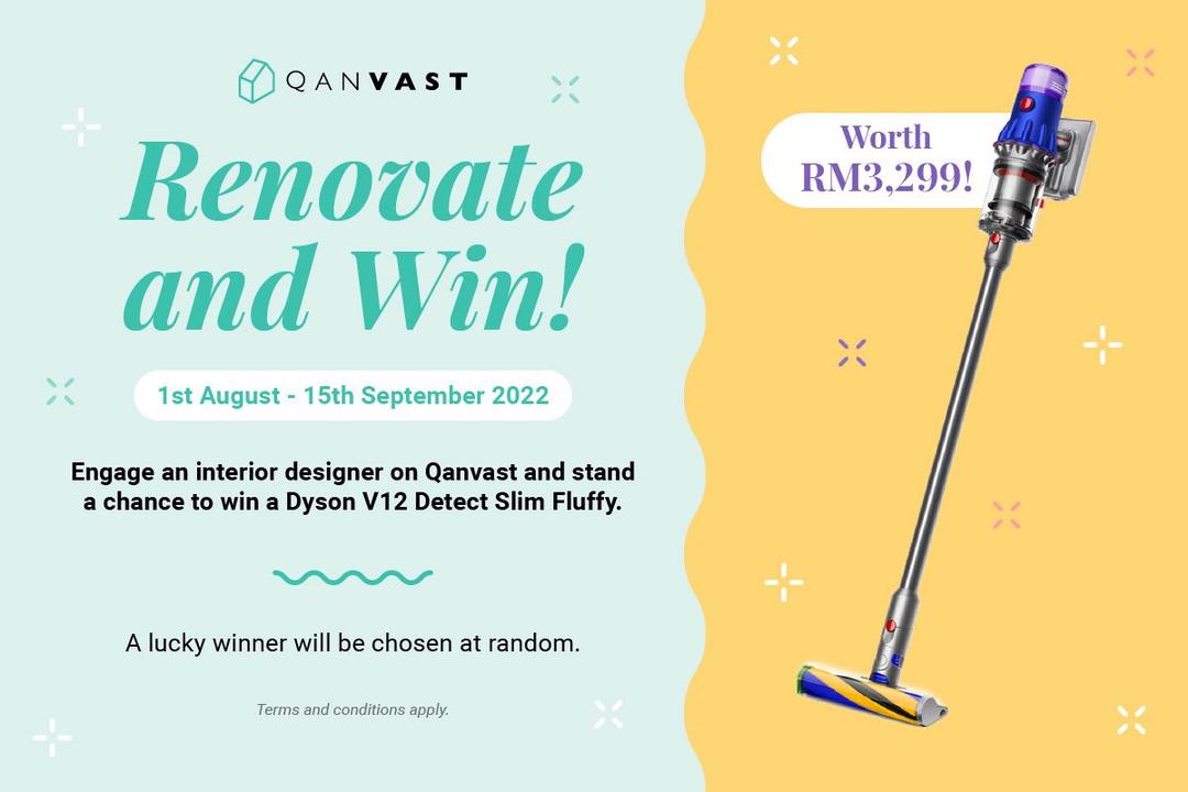 Win a Dyson Vacuum Cleaner When You Renovate Through Qanvast Qanvast