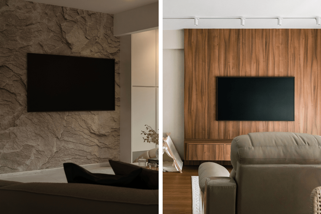 8 Stylish TV Feature Wall Design Ideas For Your Living Room Qanvast